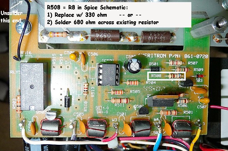AL1500 Timer-Overload Board Picture showing components